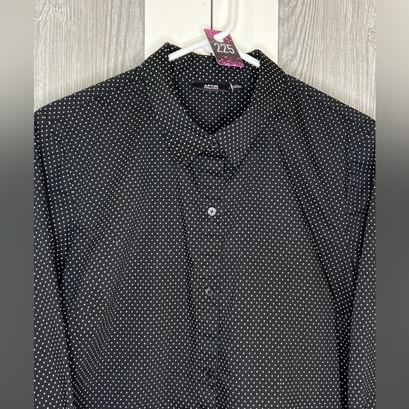 225. Apt. 9 Button Down Polka Dot Blouse XL - Picture 1 of 5